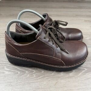Naot‎ Men's Low Top Denali Leather Lace Up Dress Shoes Brown Size 9